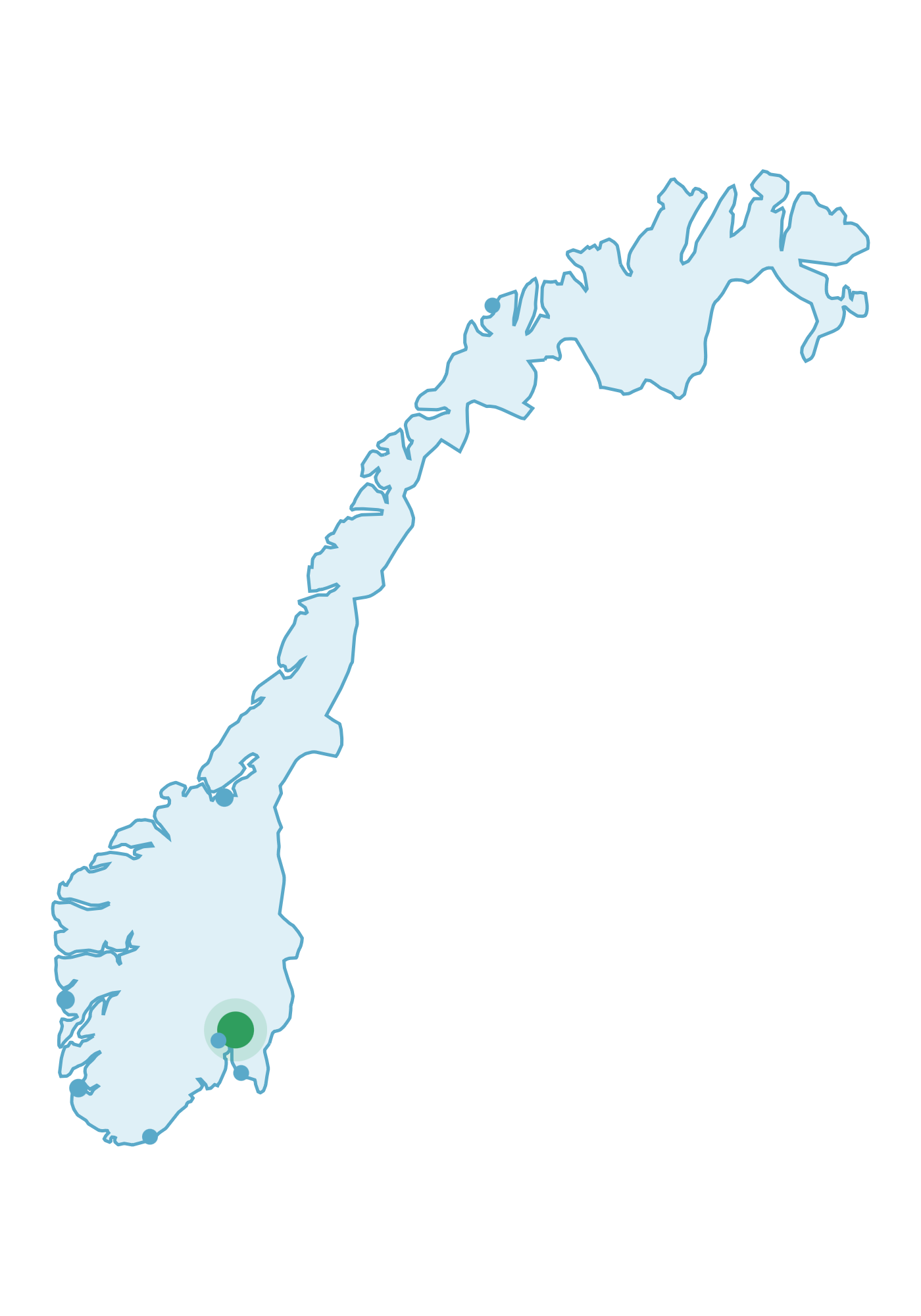 Map of Norway